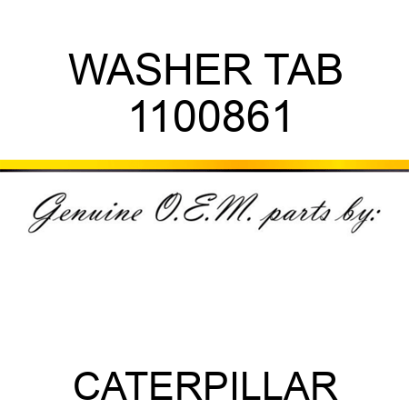 WASHER TAB 1100861