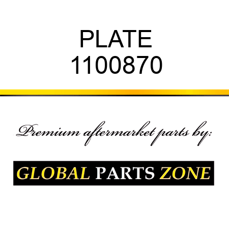 PLATE 1100870
