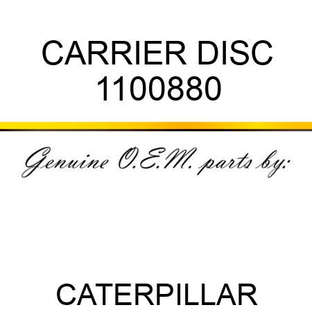 CARRIER DISC 1100880