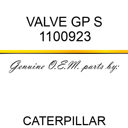 VALVE GP S 1100923