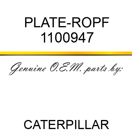 PLATE-ROPF 1100947