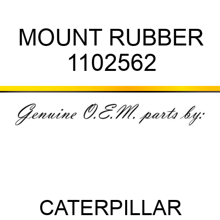 MOUNT RUBBER 1102562