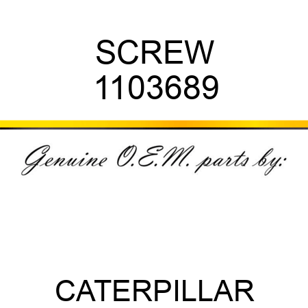 SCREW 1103689
