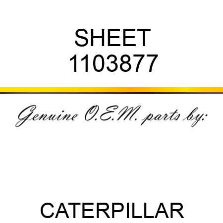 SHEET 1103877