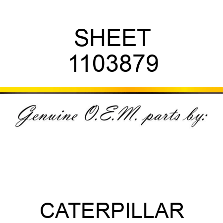 SHEET 1103879