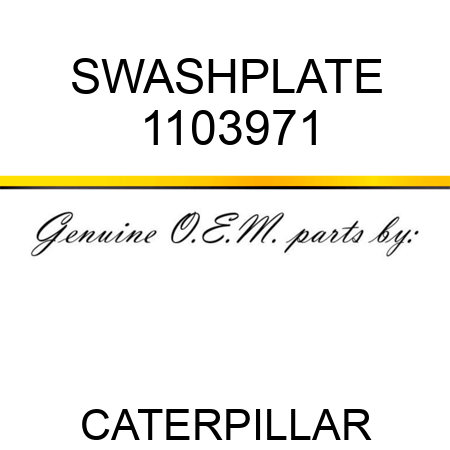 SWASHPLATE 1103971