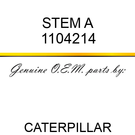 STEM A 1104214