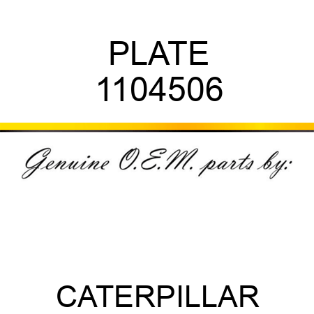 PLATE 1104506