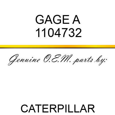 GAGE A 1104732