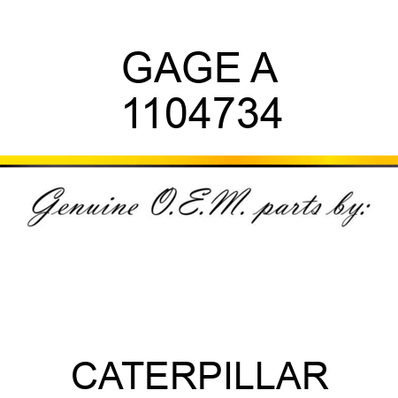 GAGE A 1104734