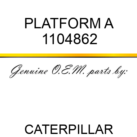 PLATFORM A 1104862