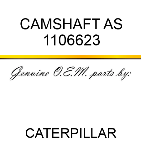 CAMSHAFT AS 1106623