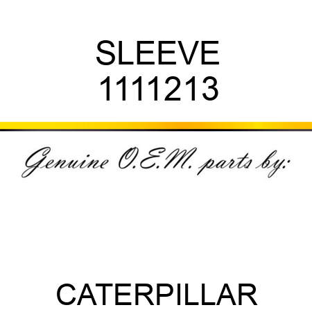 SLEEVE 1111213