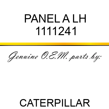 PANEL A LH 1111241