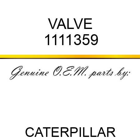 VALVE 1111359