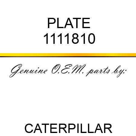 PLATE 1111810