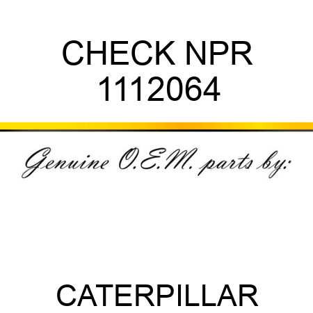 CHECK NPR 1112064