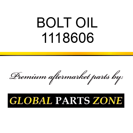 BOLT OIL 1118606