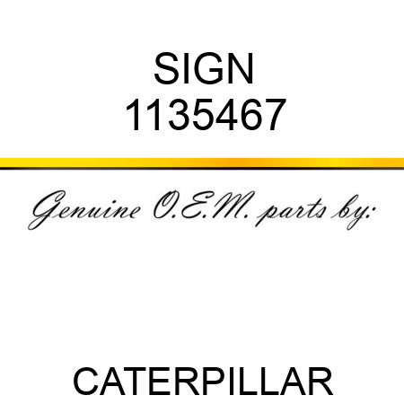 SIGN 1135467