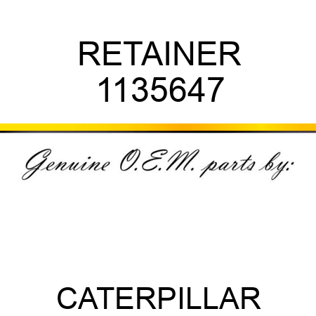 RETAINER 1135647