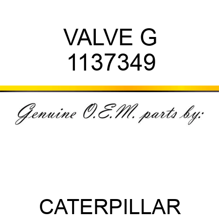 VALVE G 1137349