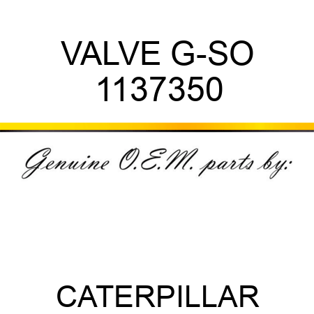 VALVE G-SO 1137350
