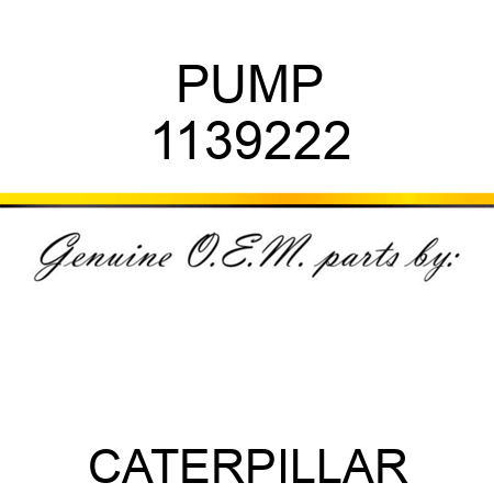 PUMP 1139222
