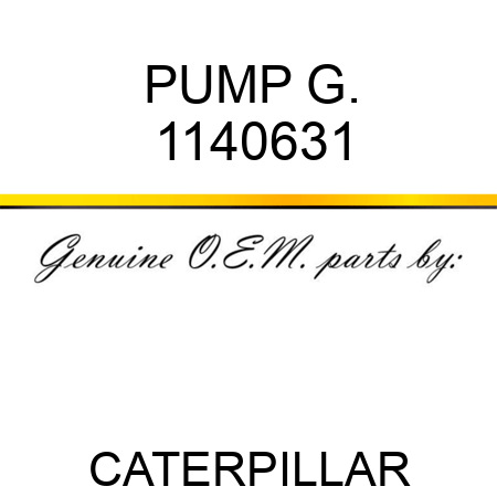 PUMP G. 1140631
