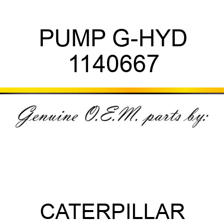 PUMP G-HYD 1140667