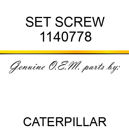 SET SCREW 1140778