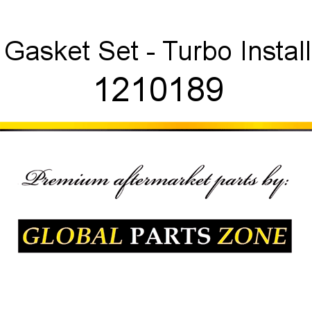 Gasket Set - Turbo Install 1210189