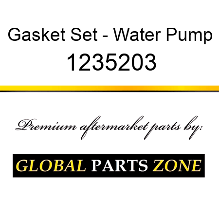 Gasket Set - Water Pump 1235203