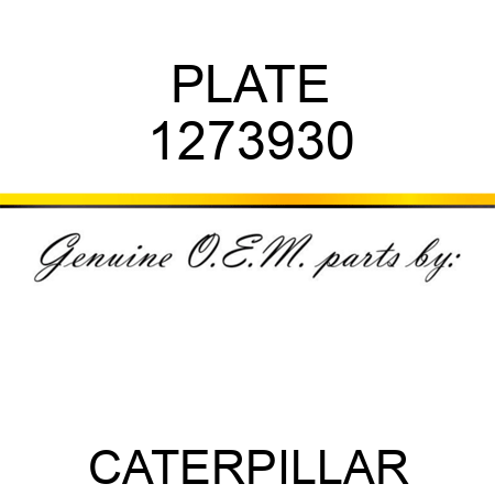 PLATE 1273930