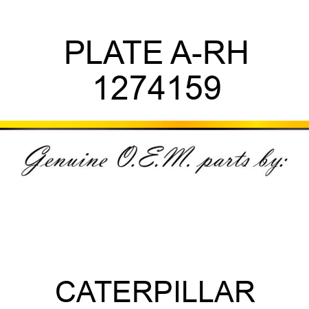 PLATE A-RH 1274159