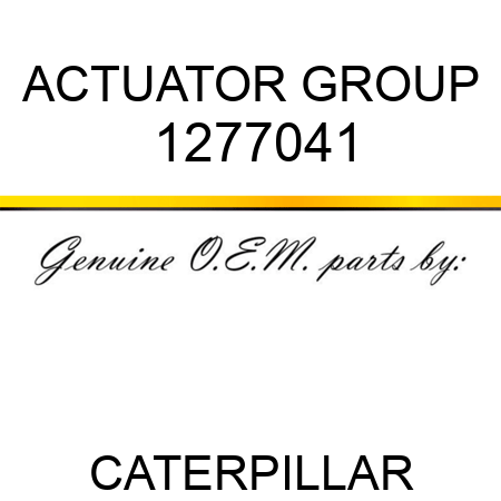 ACTUATOR GROUP 1277041