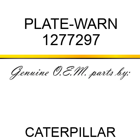 PLATE-WARN 1277297