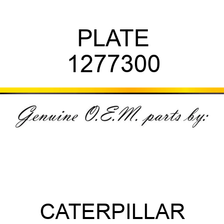 PLATE 1277300