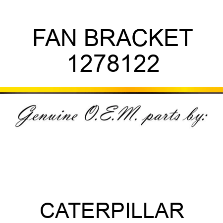 FAN BRACKET 1278122