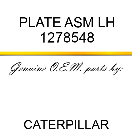 PLATE ASM LH 1278548