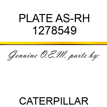 PLATE AS-RH 1278549