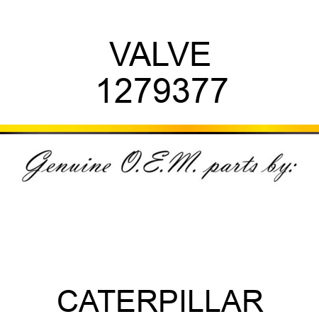VALVE 1279377