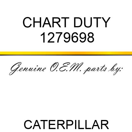CHART DUTY 1279698