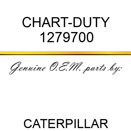 CHART-DUTY 1279700