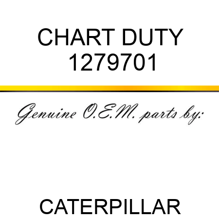 CHART DUTY 1279701