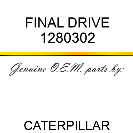 FINAL DRIVE 1280302