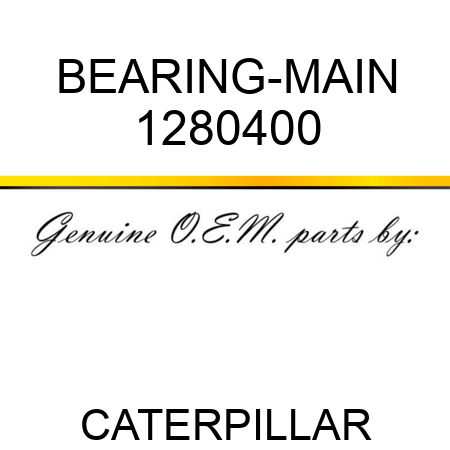 BEARING-MAIN 1280400