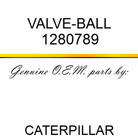 VALVE-BALL 1280789