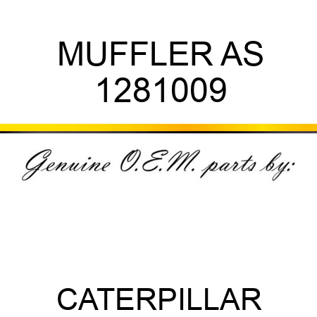MUFFLER AS 1281009