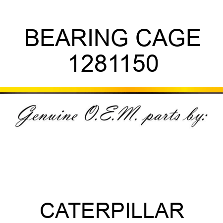 BEARING CAGE 1281150