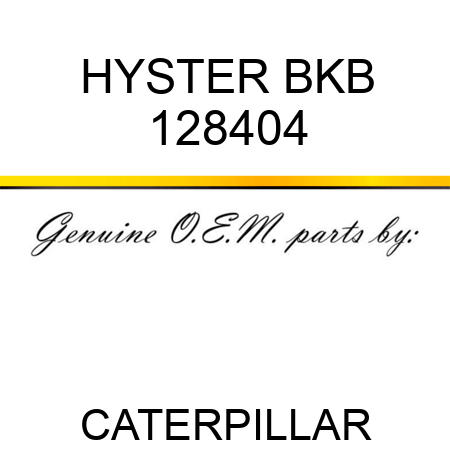 HYSTER BKB 128404